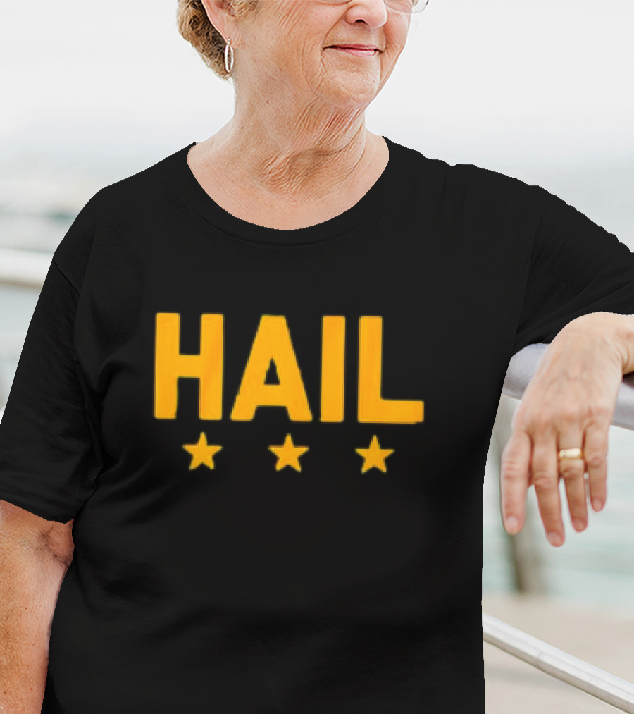 Hail Washington, D.C. Football Stars Three Yellow Stars T-Shirt