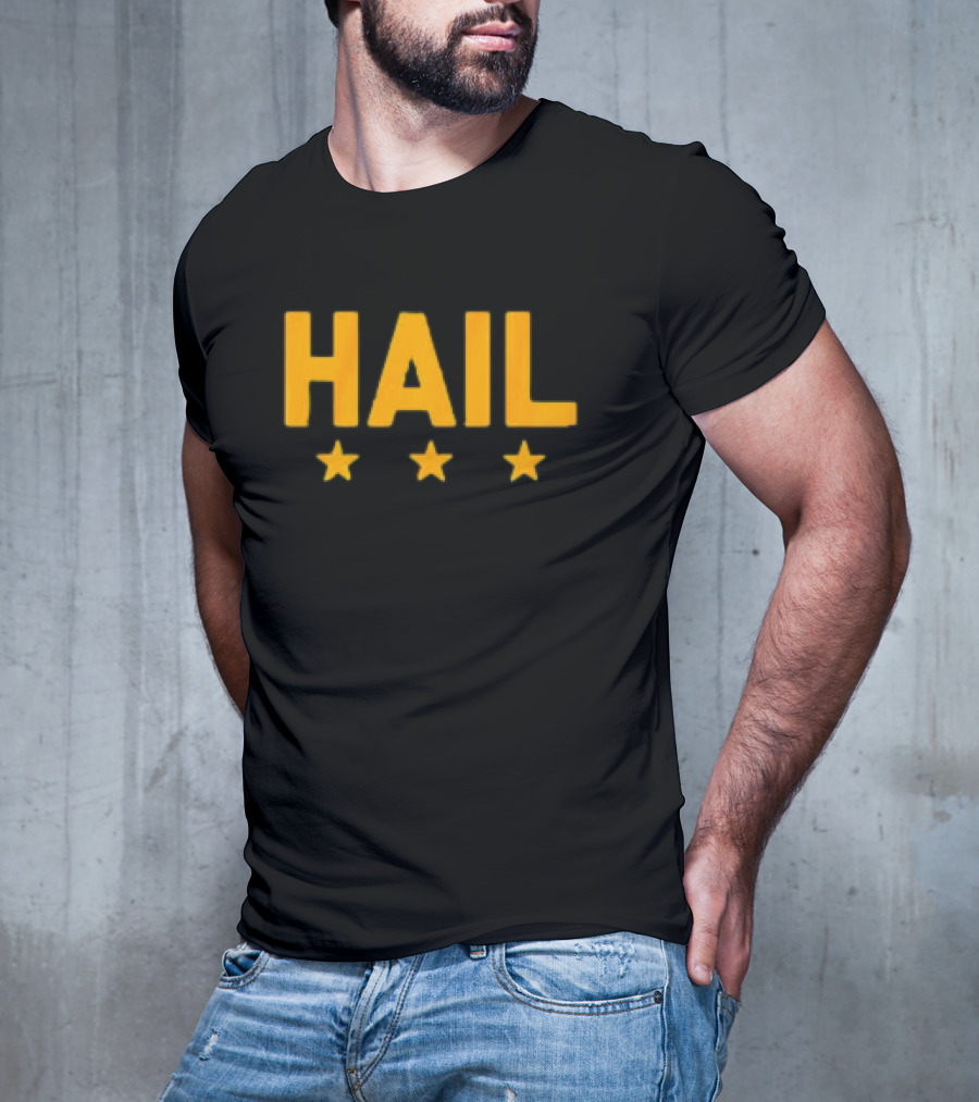 Hail Washington, D.C. Football Stars Three Yellow Stars T-Shirt
