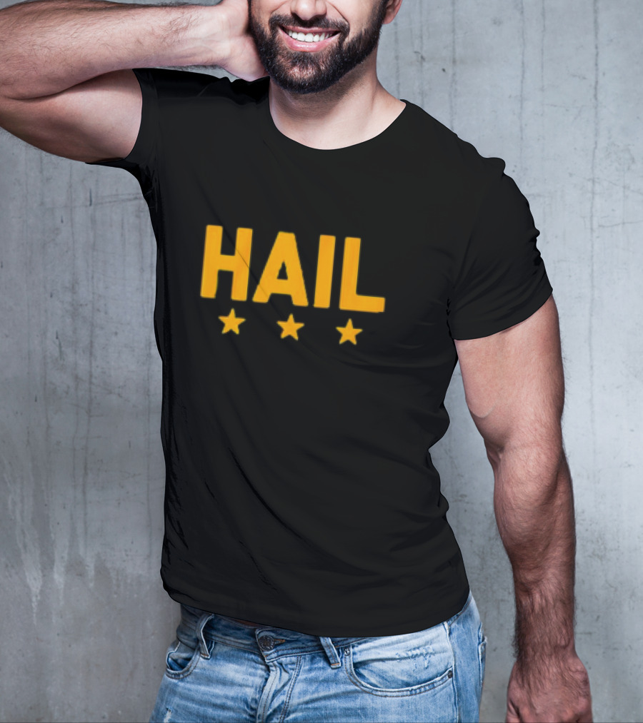 Hail Washington, D.C. Football Stars Three Yellow Stars T-Shirt