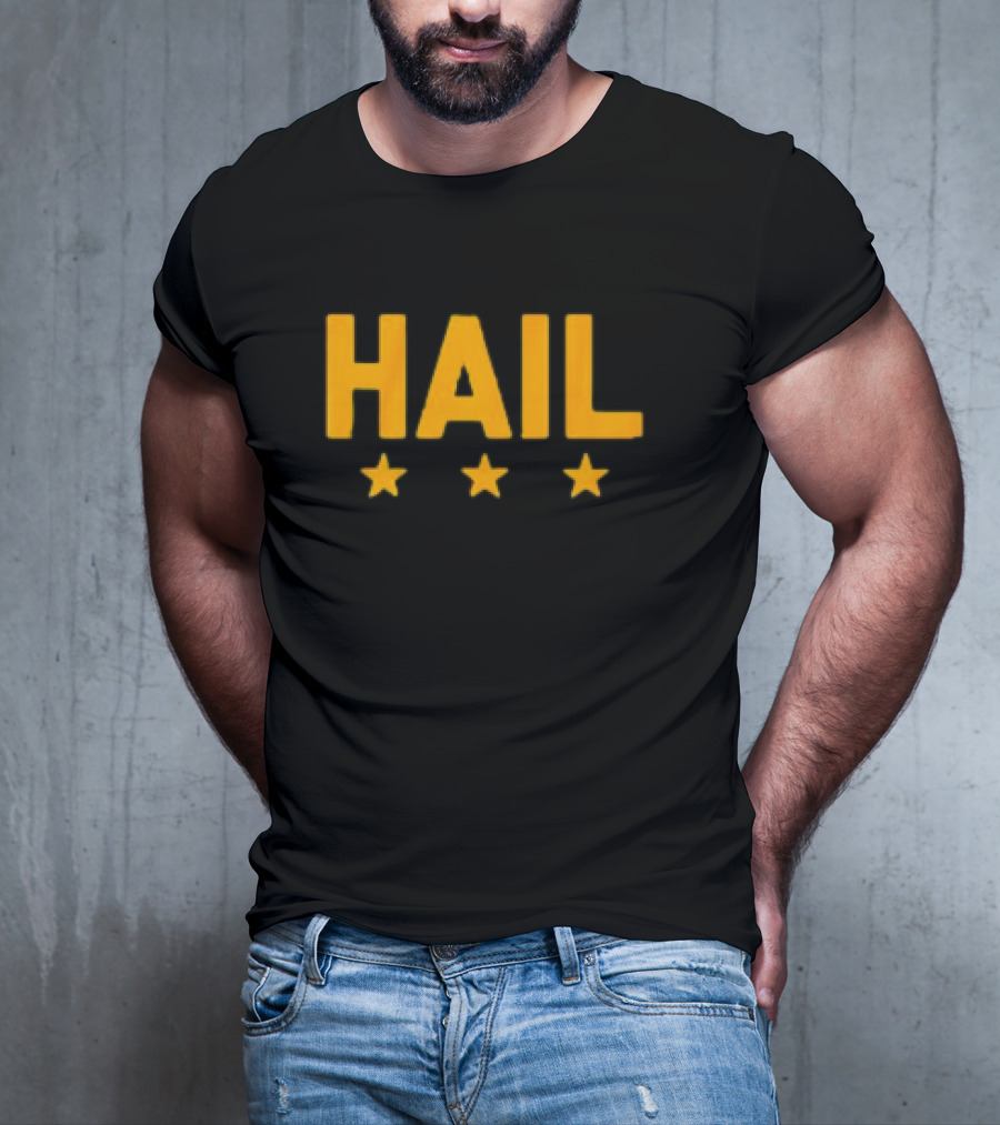 Hail Washington, D.C. Football Stars Three Yellow Stars T-Shirt