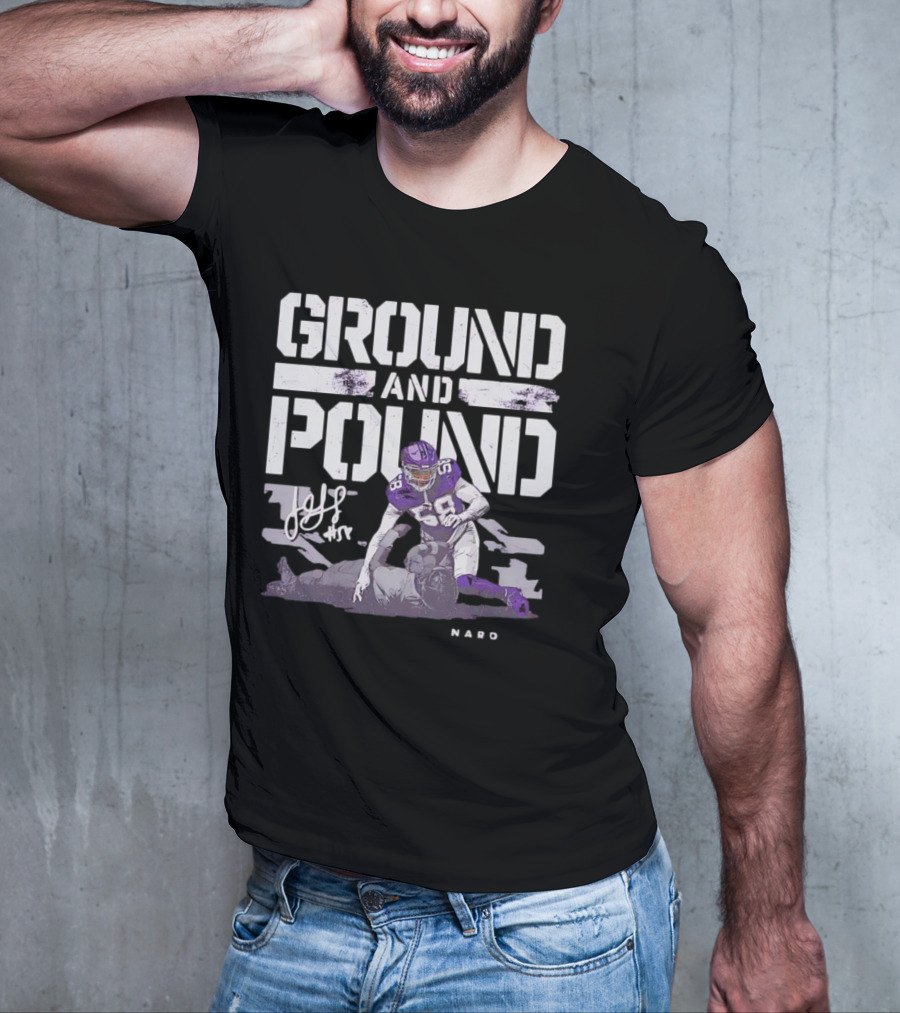 Ground And Pound Jonathan Greenard Minnesota Vikings NFL Vintage Football T-Shirt