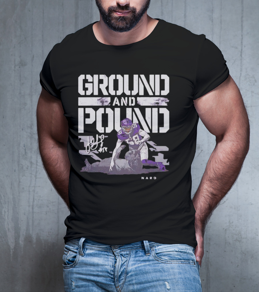 Ground And Pound Jonathan Greenard Minnesota Vikings NFL Vintage Football T-Shirt