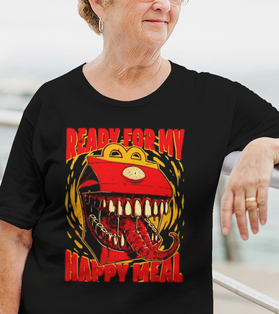 Ready For My Happy Meal Mimic Dungeons And Dragons T-Shirt