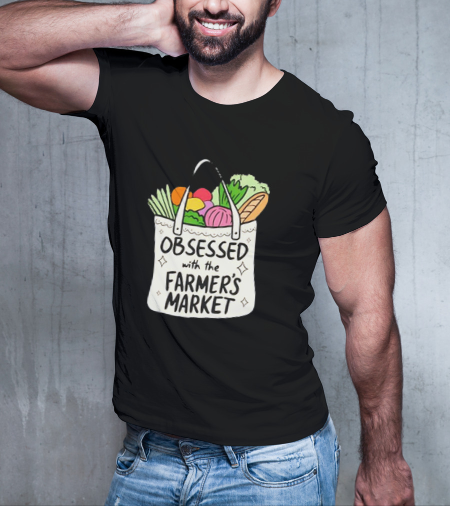 Obsessed With The Farmer’s Market Vegetables Tote Bag T-Shirt