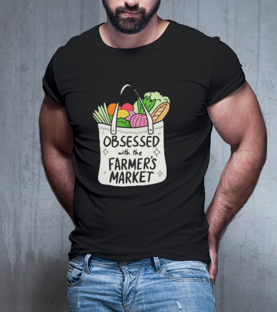 Obsessed With The Farmer’s Market Vegetables Tote Bag T-Shirt