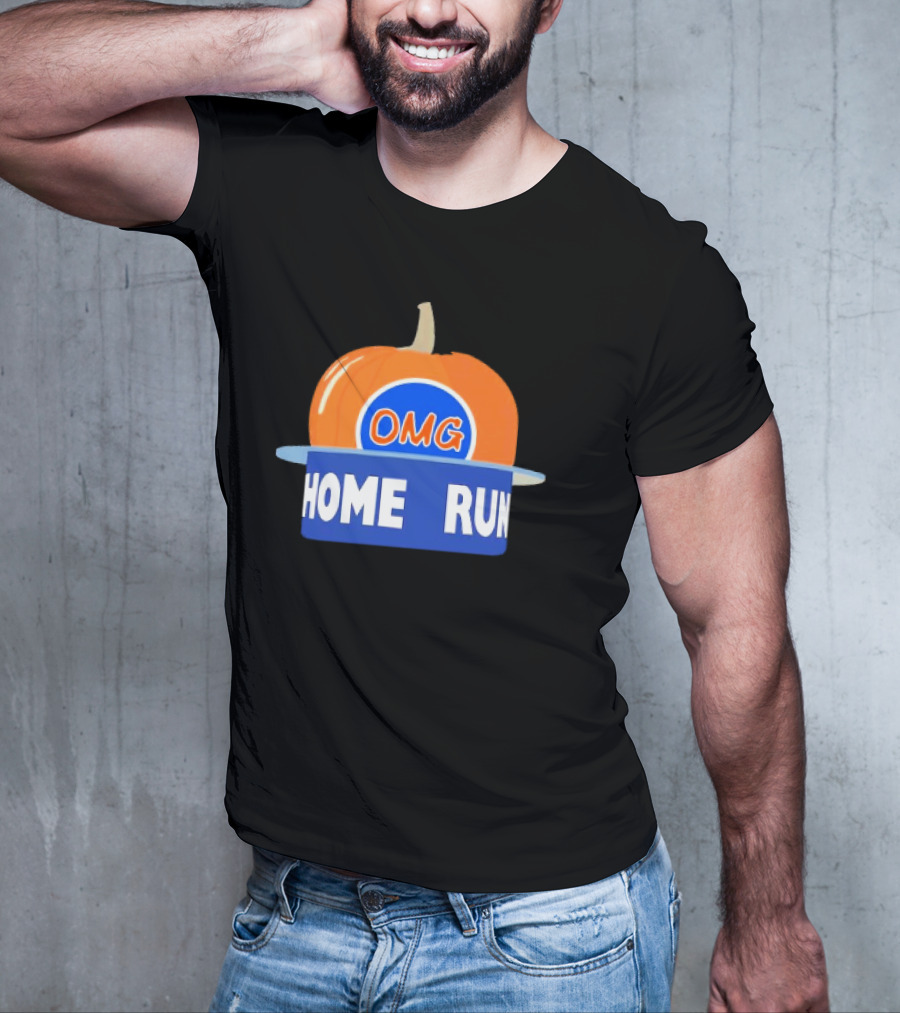 Playoff Pumpkin OMG Home Run New York T-Shirt