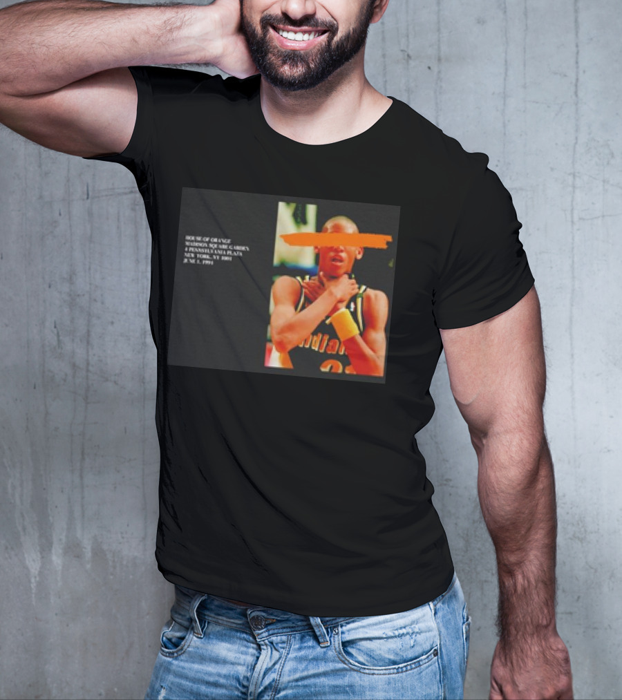 Reggie Miller Choke Gesture MSG 4 Pennsylvania Plaza June 1 1994 T-Shirt