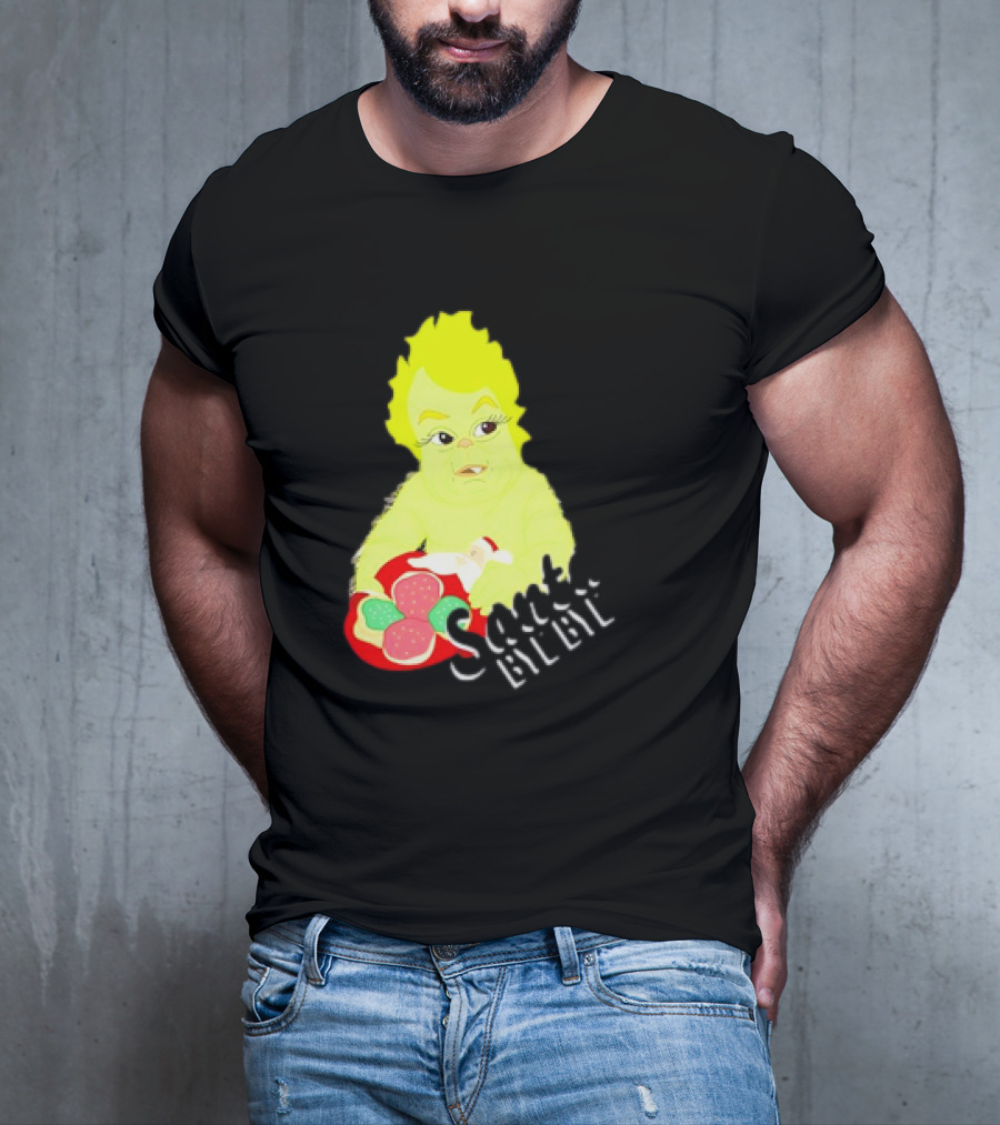 Retro Baby Grinch Santa Bye Bye T-Shirt