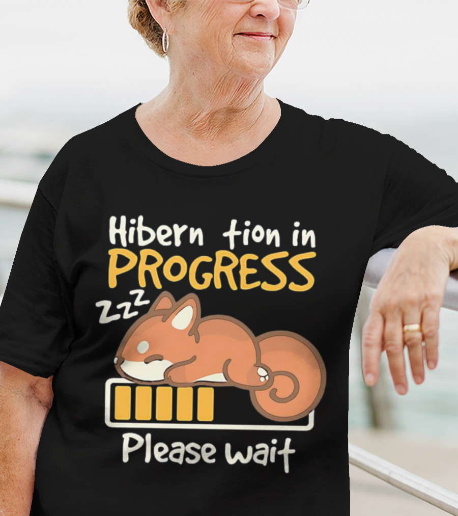 Hibernation In Progress Zzz Please Wait T-Shirt
