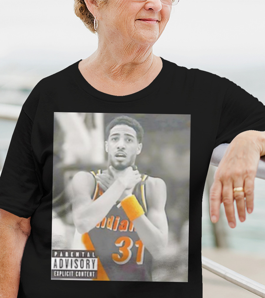 Tyrese Haliburton X Reggie Miller Indiana Pacers Knicks Killers Parental Advisory 31 T-Shirt