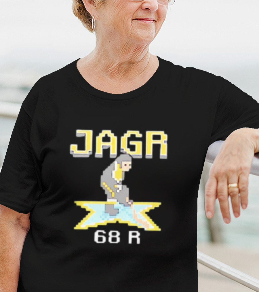 Jagr 68 R NHL Game Cartoon Player T-Shirt