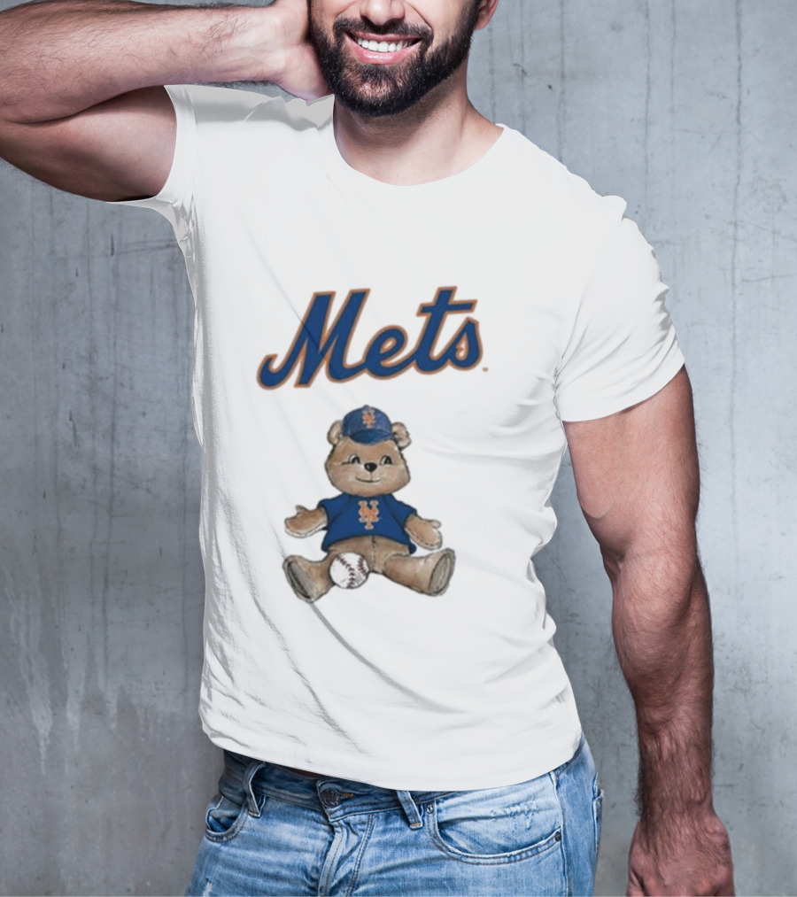 New York Mets Teddy Bear With Baseball T-Shirt