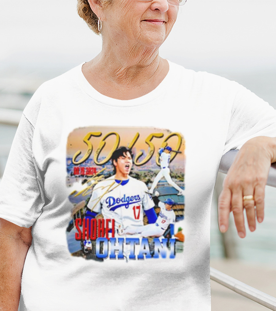 50 50 Club Shohei Ohtani Los Angeles Dodgers T-Shirt