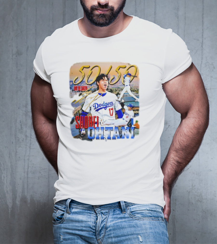 50 50 Club Shohei Ohtani Los Angeles Dodgers T-Shirt