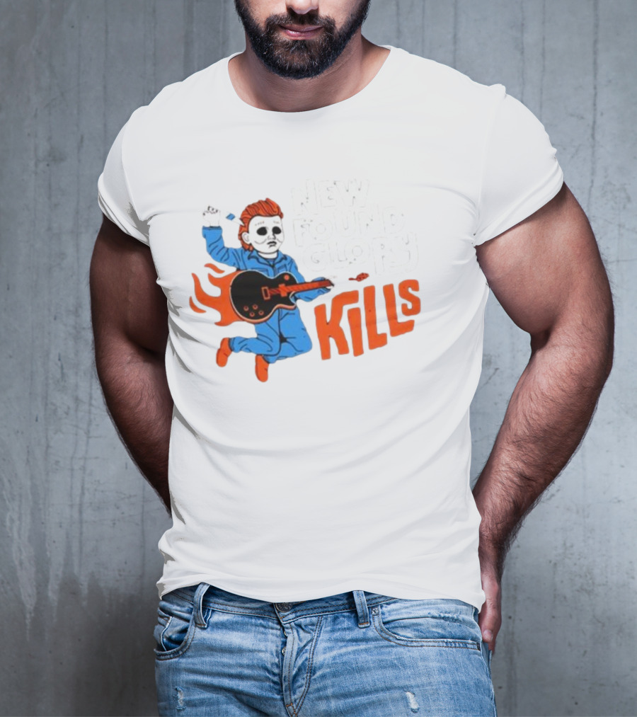 New Found Glory Kills Michael Myers Guitar Flame Character T-Shirt