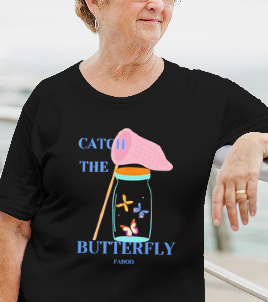 Catch The Butterfly Faboo Jar And Net T-Shirt
