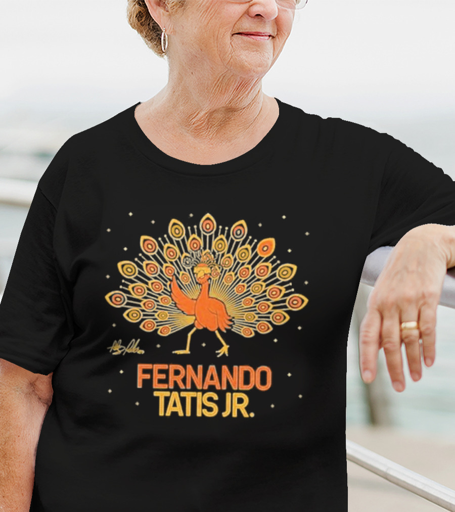 Fernando Tatis Jr Colorful Dancing Peacock T-Shirt