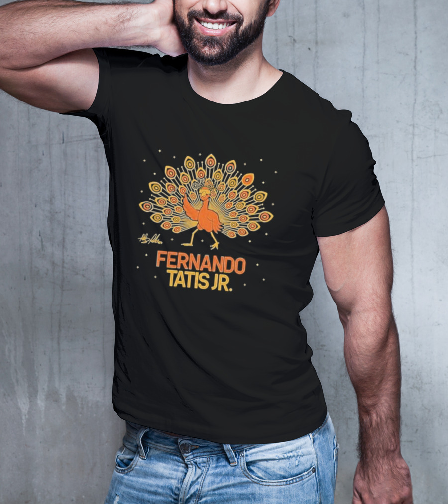 Fernando Tatis Jr Colorful Dancing Peacock T-Shirt