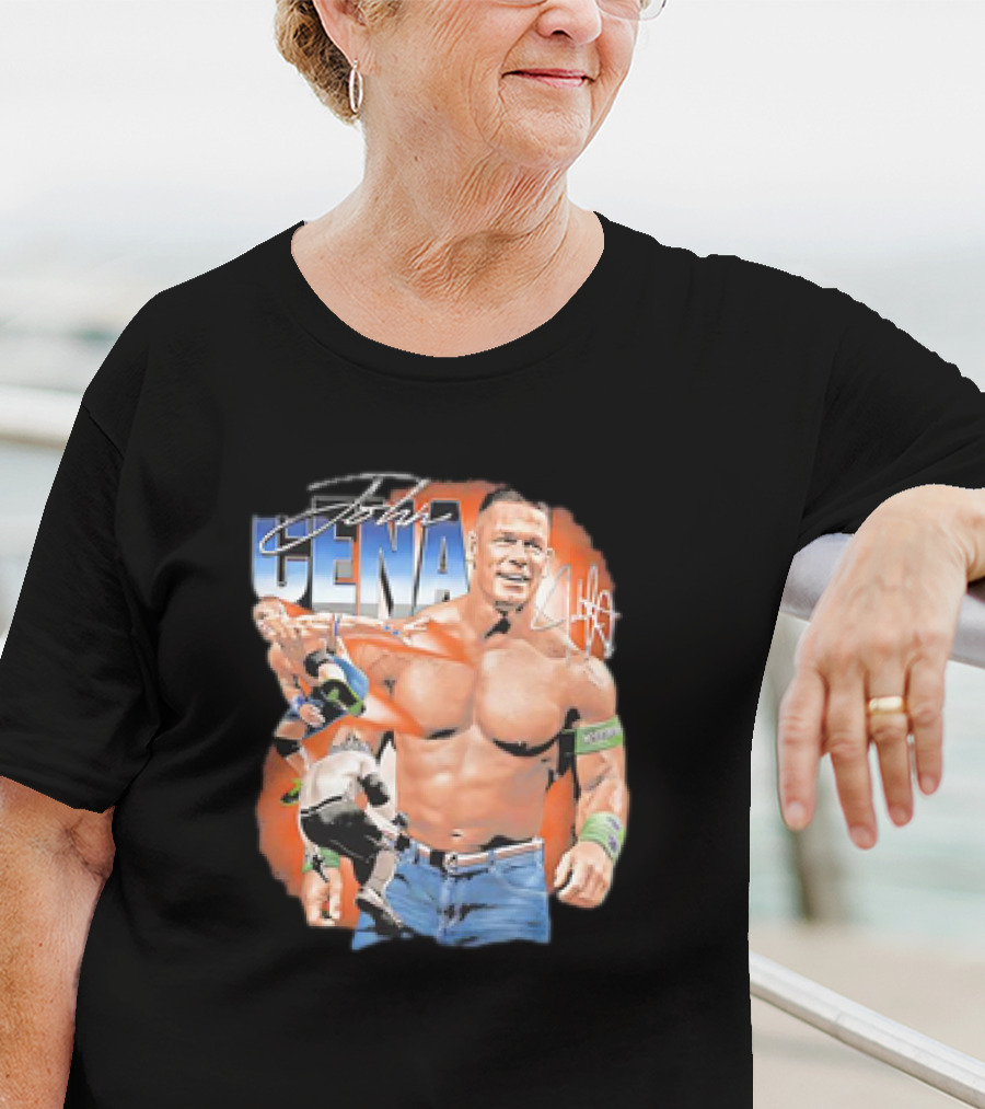 John Cena WWE Vintage Wrestler Action T-Shirt