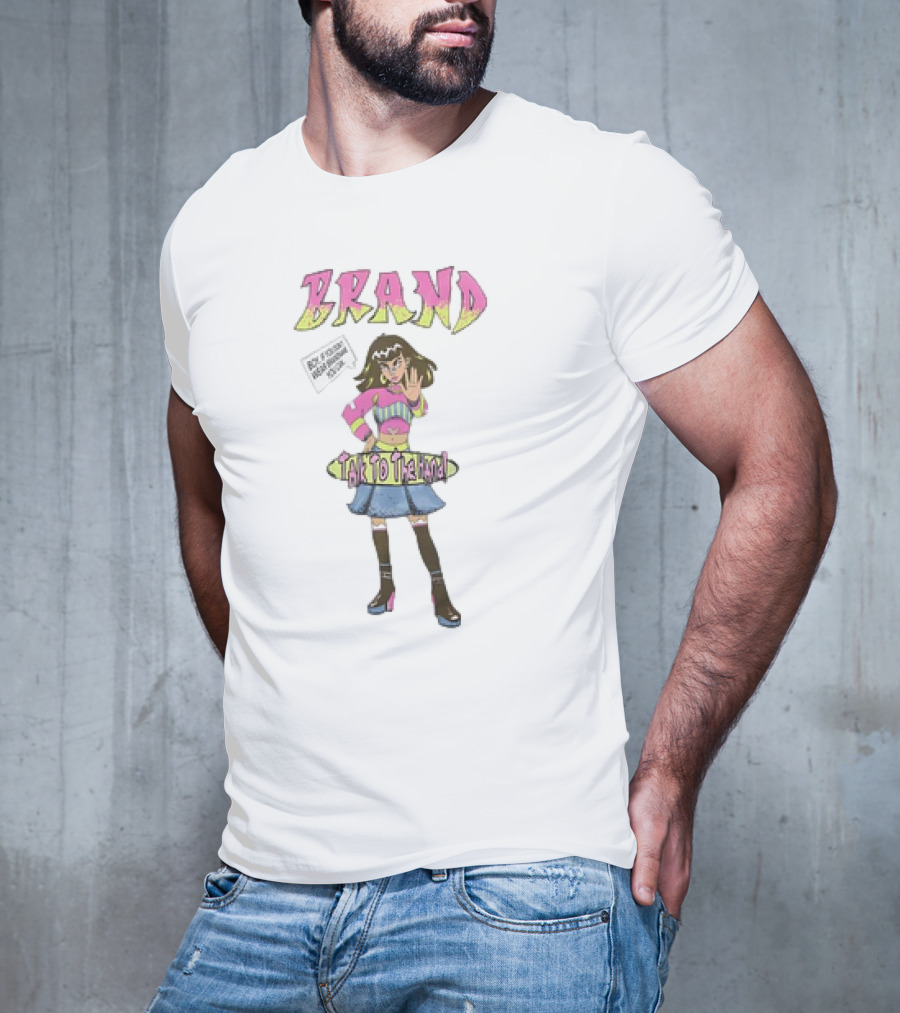 BRAND Skateboard Style Girl Talk To The Hand Retro Vibes T-Shirt