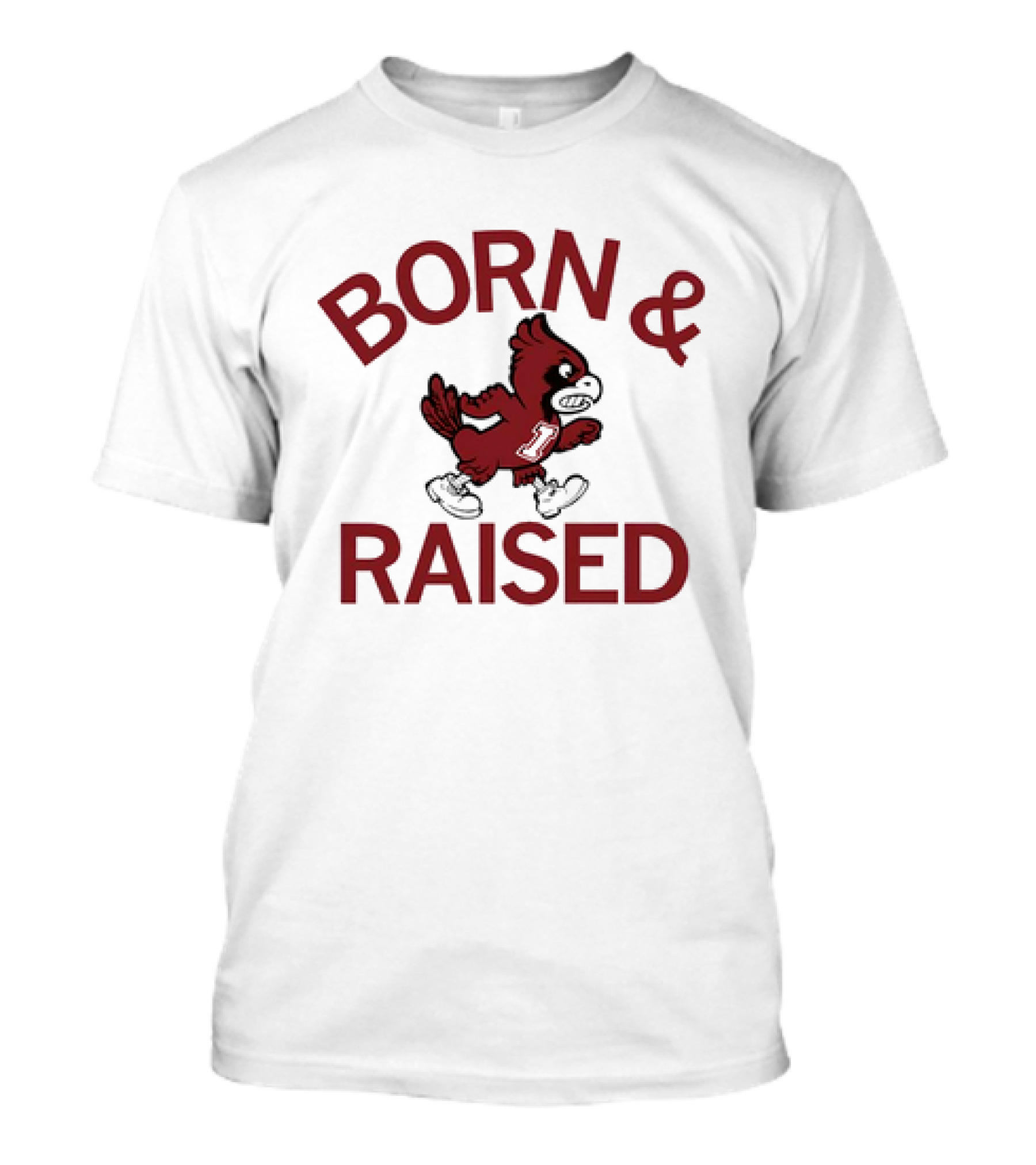 Born And Raised Iowa State Cyclones Vintage T-Shirt