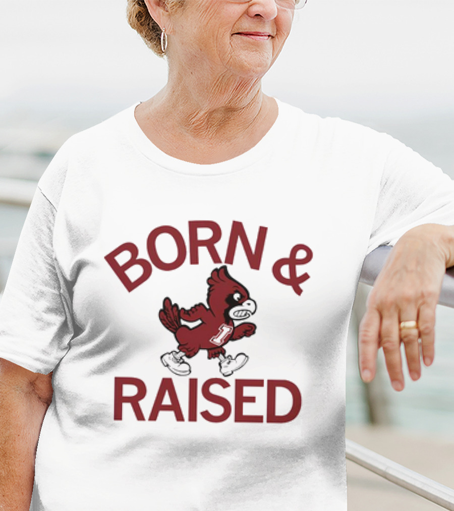 Born And Raised Iowa State Cyclones Vintage T-Shirt