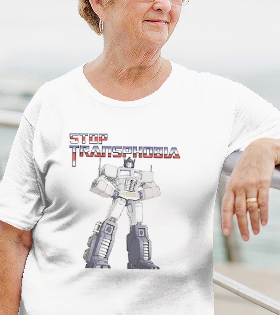 Stop Transphobia Optimus Prime T-Shirt