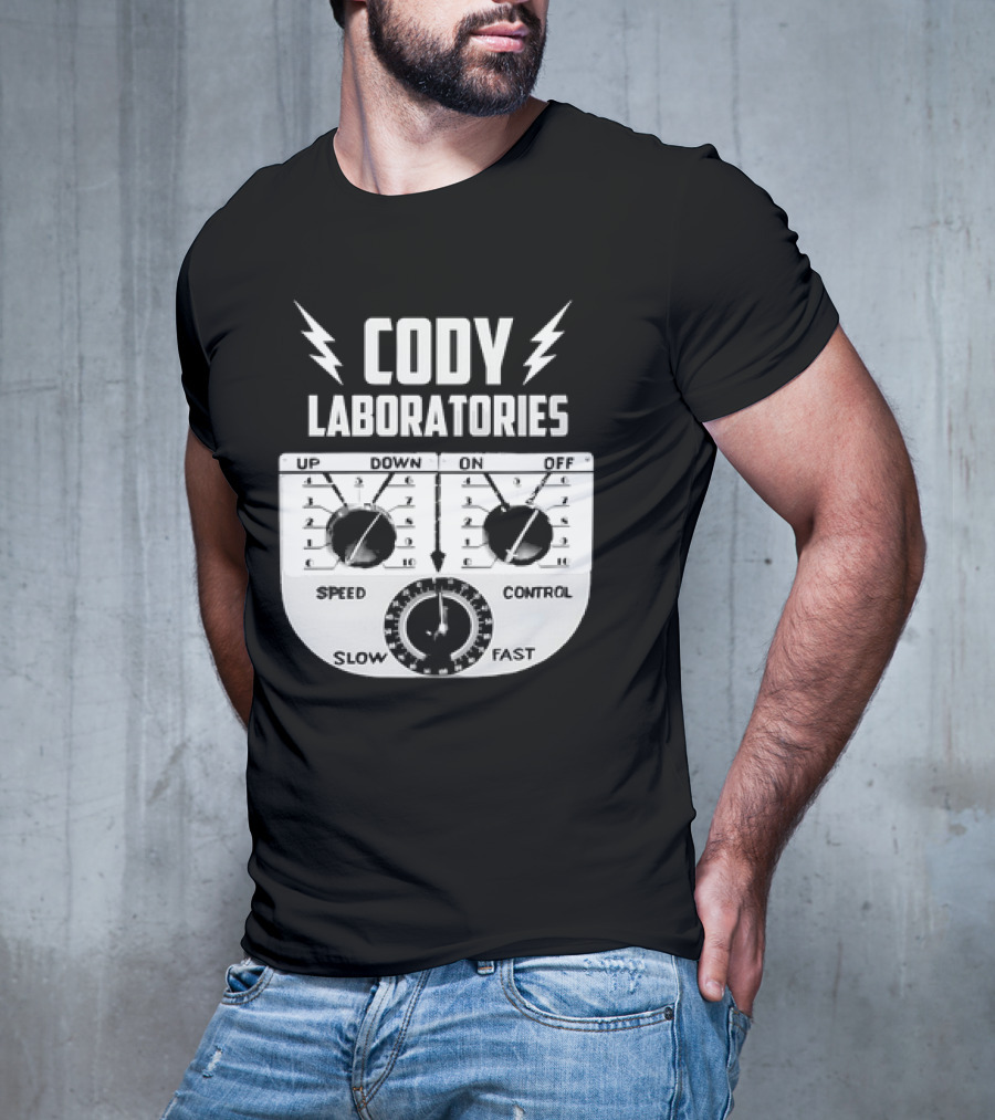 Cody Laboratories Speed Control Up Down On Off Slow Fast T-Shirt
