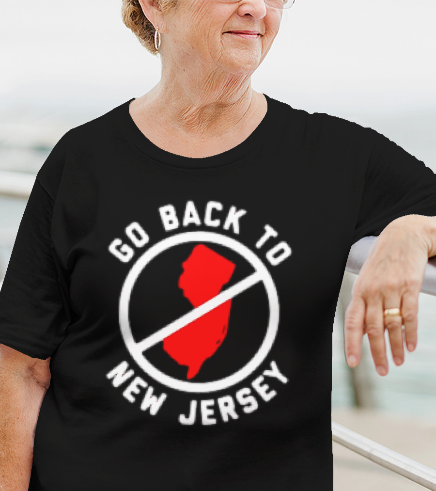 Go Back To New Jersey Retro Map T-Shirt