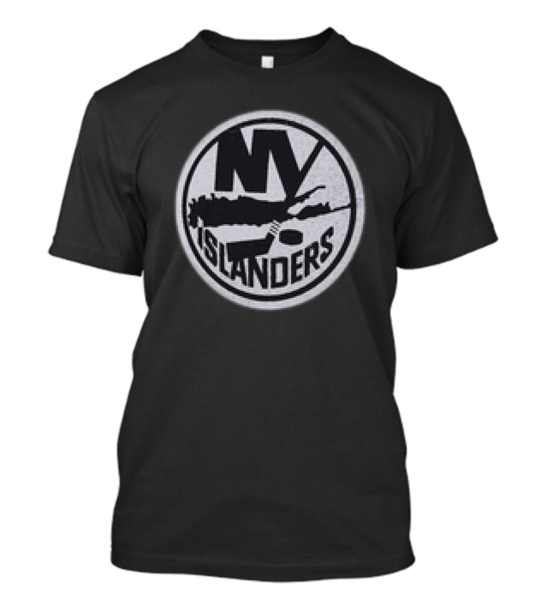 NY Islanders Made In Canada Vintage Hockey Emblem T-Shirt