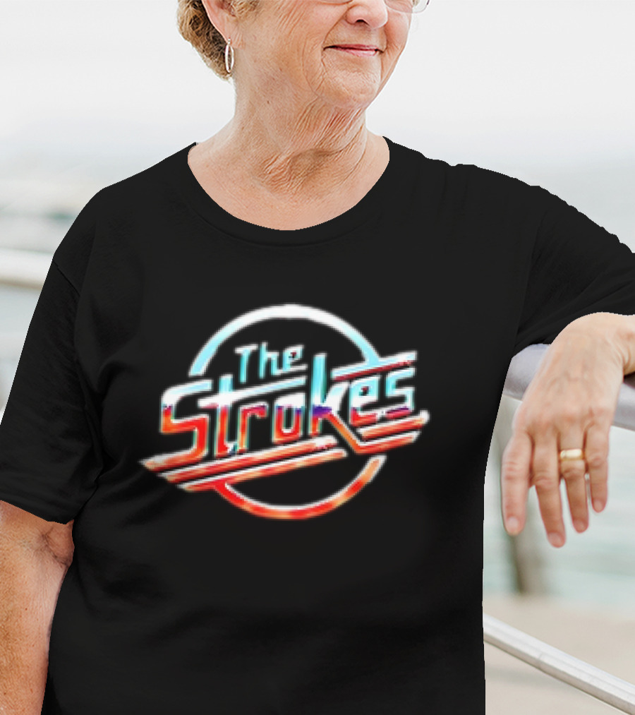 The Strokes Chrome Retro 80s T-Shirt