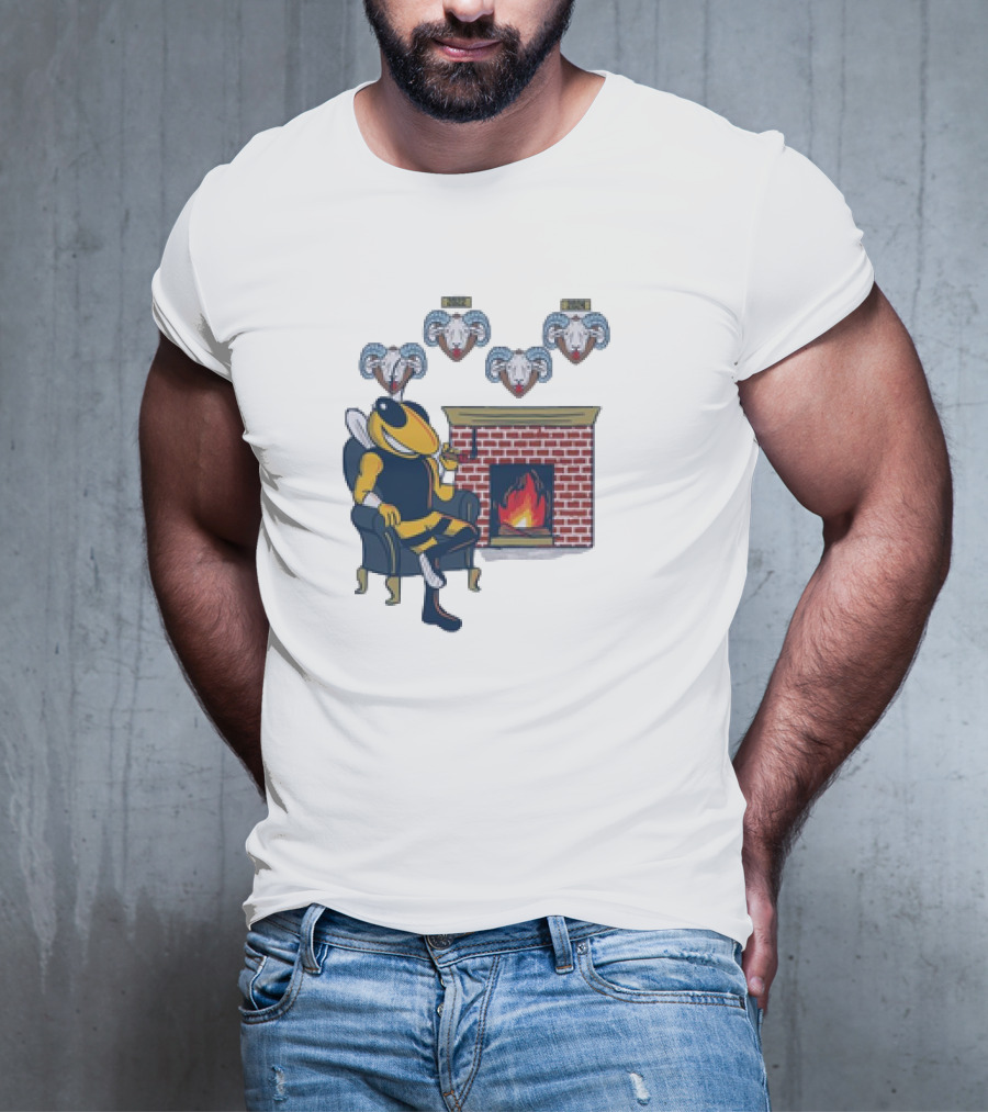 Mantel Georgia Tech Buzz Defeats UNC Tar Heels Four In-A-Row T-Shirt