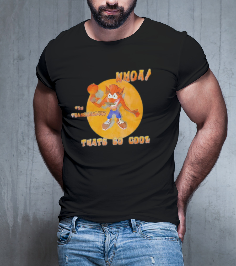 WHOA Crash Bandicoot You Transcendah Thats So Cool T-Shirt