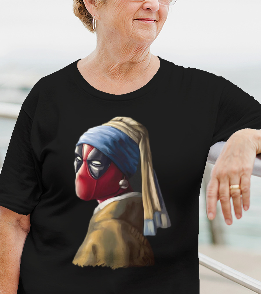 Deadpool With A Pearl Earring T-Shirt