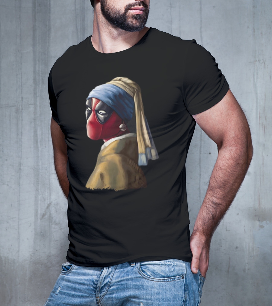 Deadpool With A Pearl Earring T-Shirt