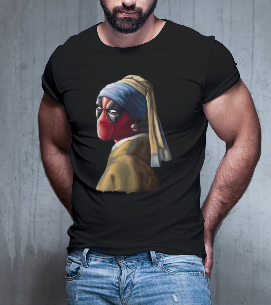 Deadpool With A Pearl Earring T-Shirt