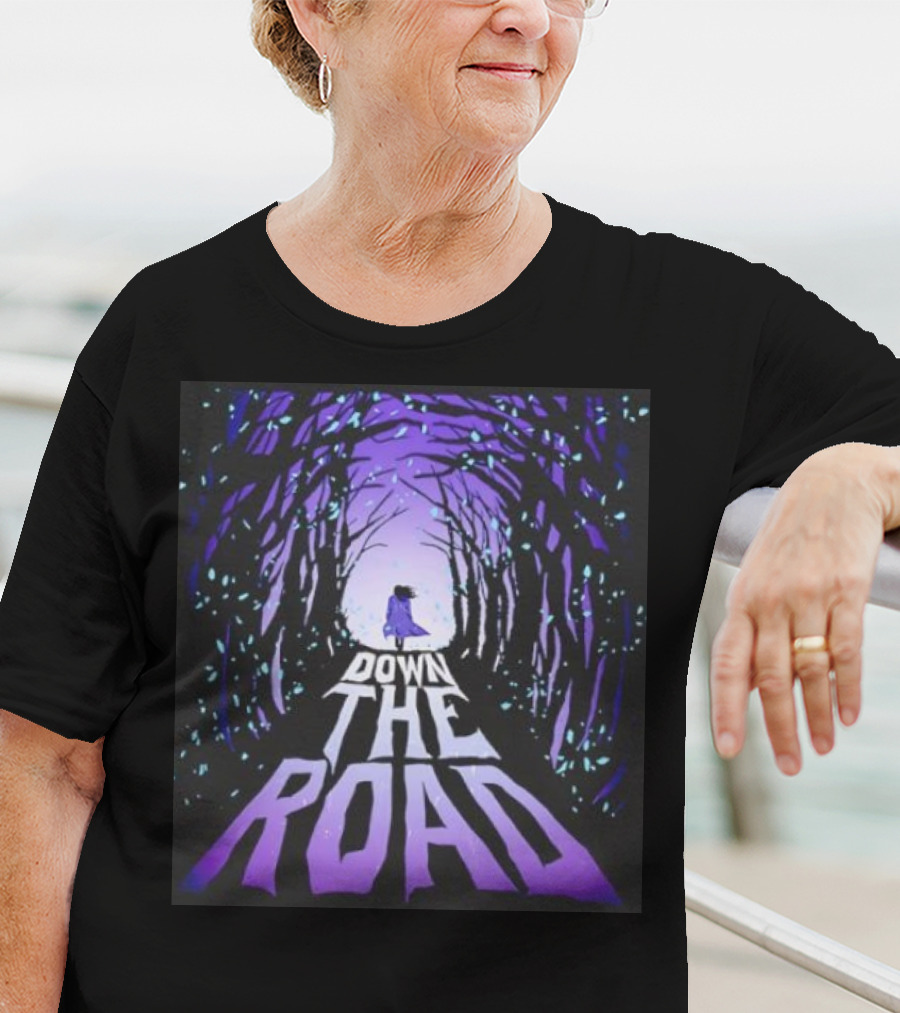 Down The Road Twilight Forest Pathway T-Shirt