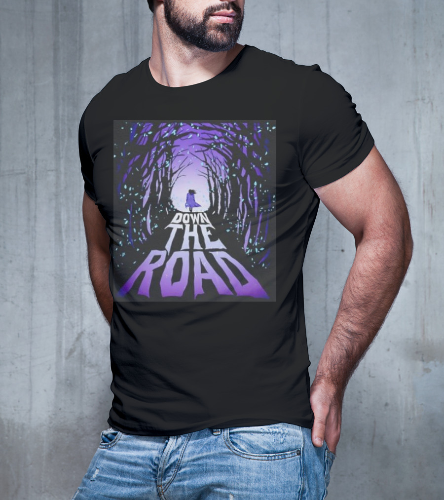 Down The Road Twilight Forest Pathway T-Shirt