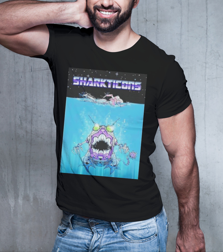 Sharkticons Underwater Robot Monsters T-Shirt