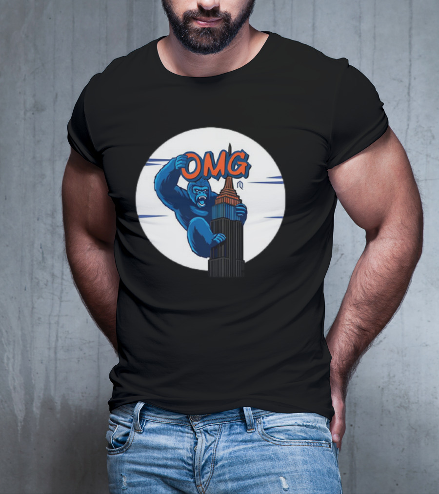 King Kong OMG Empire State Building New York Met T-Shirt