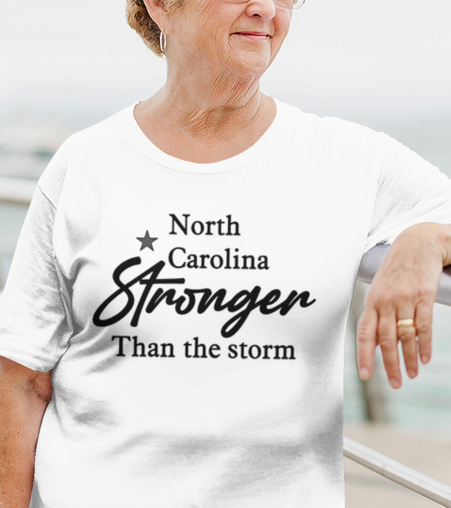 North Carolina Stronger Than The Storm Star T-Shirt