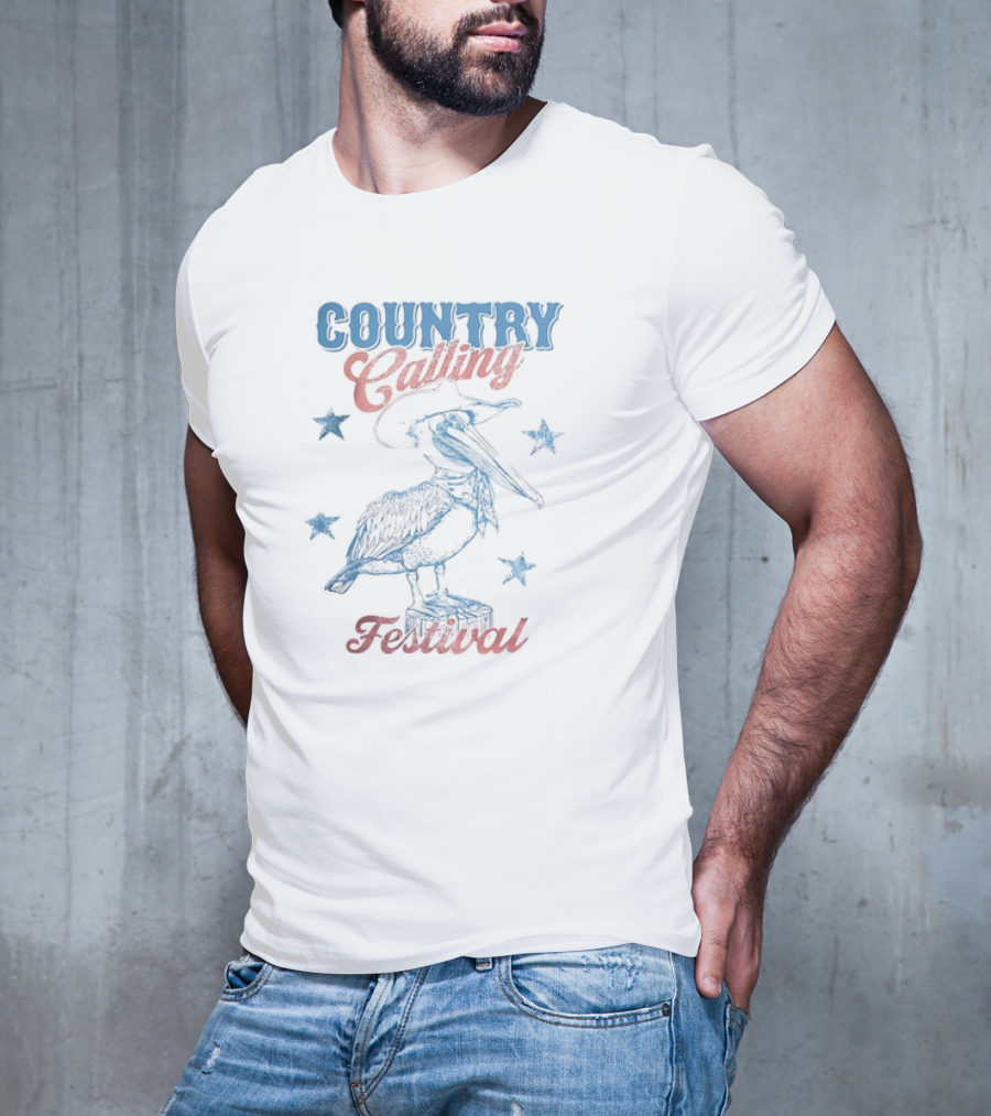 Country Calling Festival Pelican Stars T-Shirt