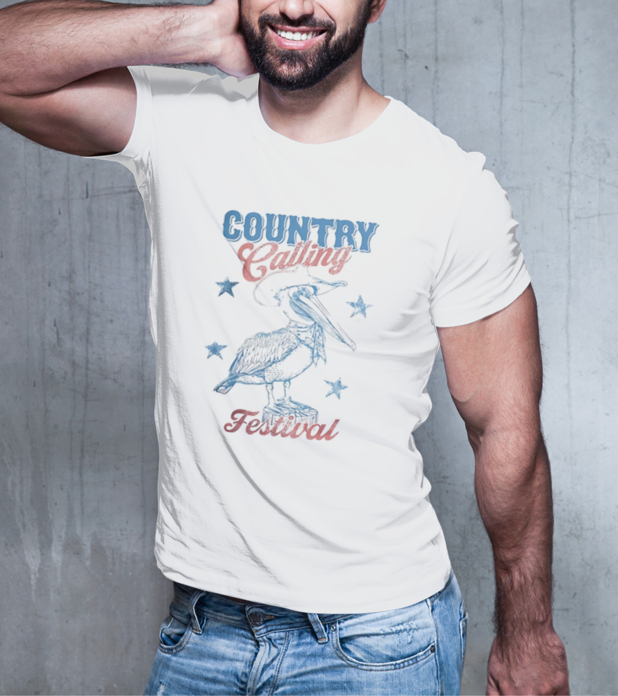 Country Calling Festival Pelican Stars T-Shirt