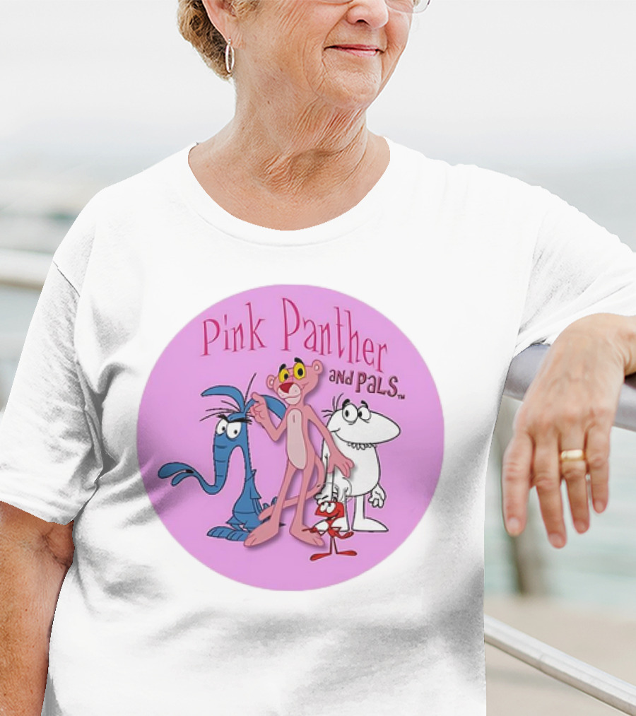 Pink Panther And Pals Circle Cartoons T-Shirt