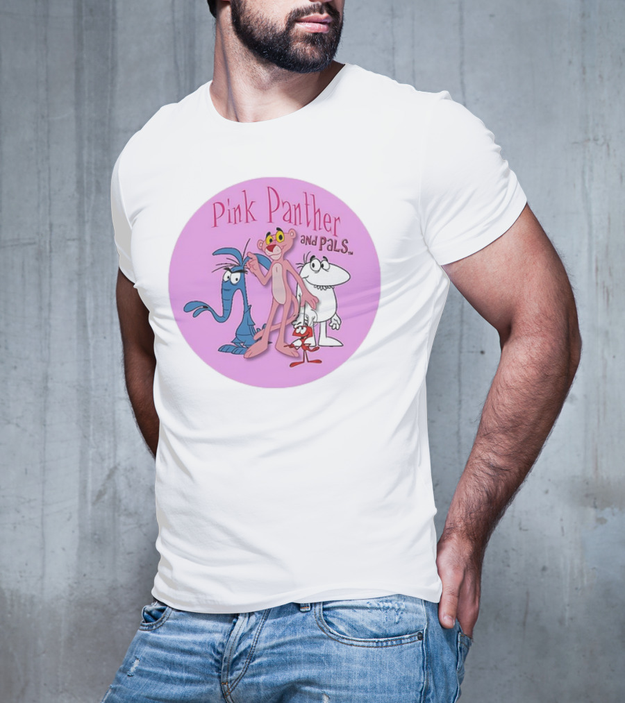 Pink Panther And Pals Circle Cartoons T-Shirt