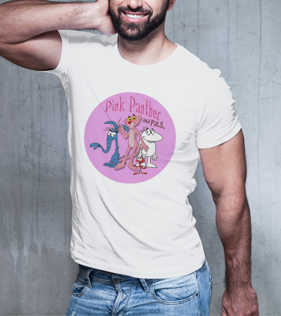 Pink Panther And Pals Circle Cartoons T-Shirt