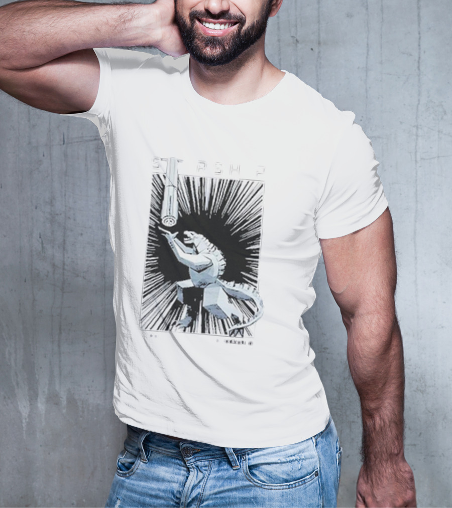 Starship Flight 5 Mecha Dinosaur Space Adventure T-Shirt