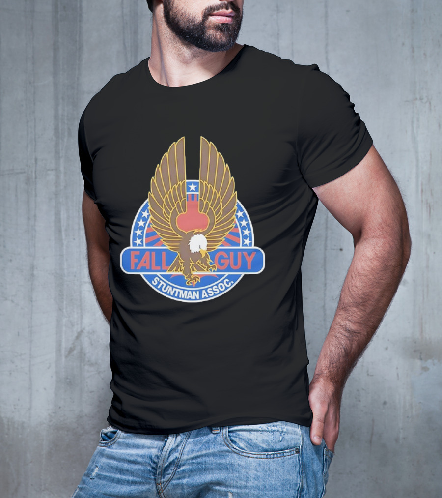 Fall Guy Stuntman Assoc Bald Eagle Emblem T-Shirt