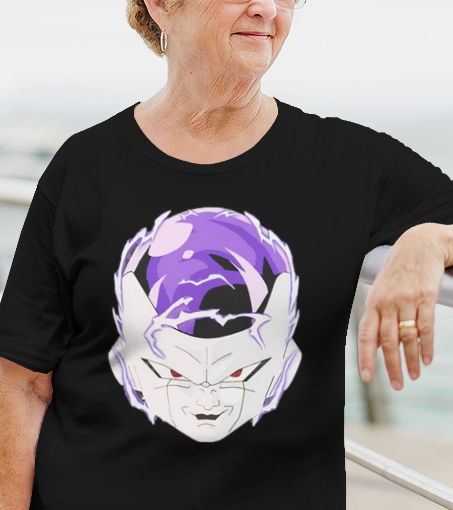 Frieza Dragon Ball Face With Purple Accents T-Shirt