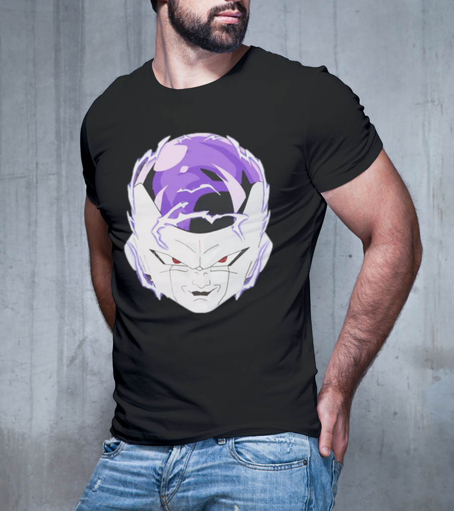 Frieza Dragon Ball Face With Purple Accents T-Shirt